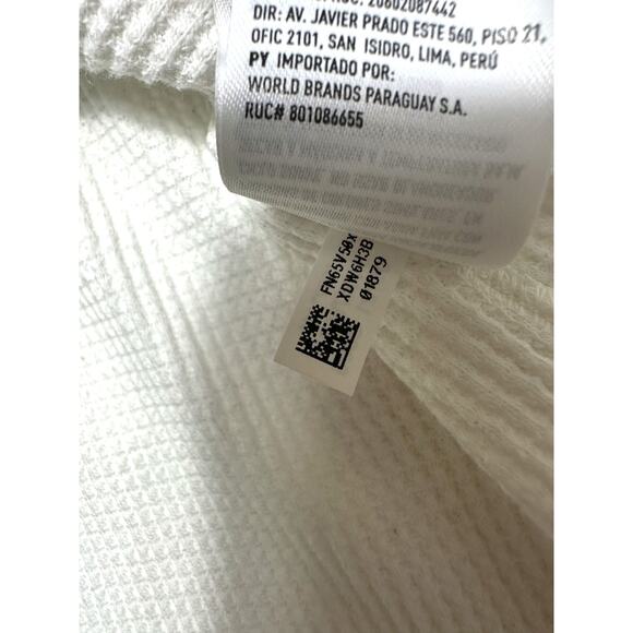 American Eagle White Thermal Long Sleeve Size Medium - Picture 2 of 7